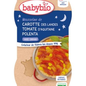 2xBABYBIO Jó éjszakát sárgarépa paradicsompürével, édes kukoricáv... kép