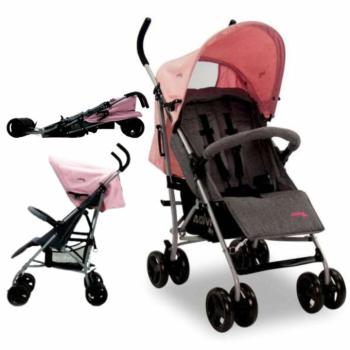 Asalvo Mombi sport Babakocsi 0-15kg - szürke-rózsaszín kép