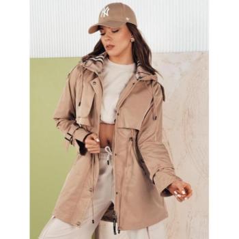 Átmeneti kabátok - Bézs színű női parka tavaszi szezonra kép