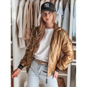 Átmeneti kabátok - Bézs színű steppelt női bomberdzseki TY4784 kép