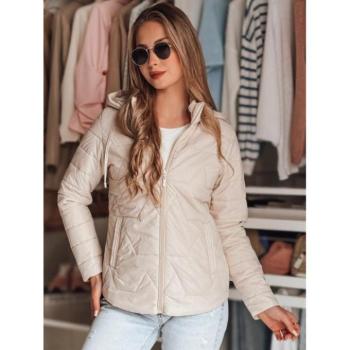 Átmeneti kabátok - Bézs színű steppelt női kabát TY4865 kép