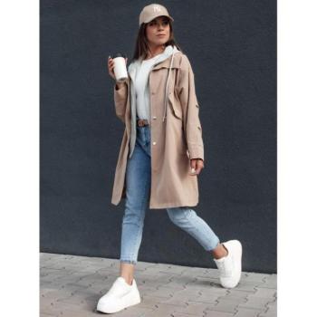 Átmeneti kabátok - Bézs színű tavaszi női parka TY4396 kép