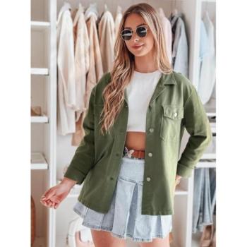 Átmeneti kabátok - Khaki színű női ingkabát TY4889 kép