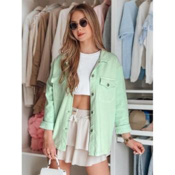 Átmeneti kabátok - Menta színű női ingkabát TY4891 kép