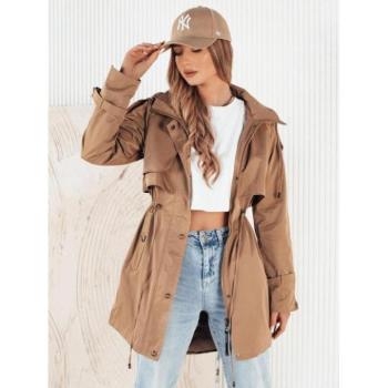 Átmeneti kabátok - Női átmeneti parka bézs színben kép