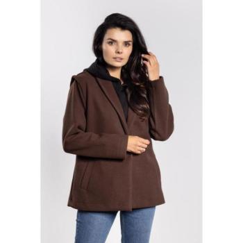 Átmeneti kabátok - Női barna polár kabát kép