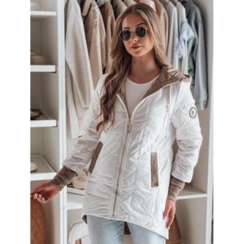 Átmeneti kabátok - Női fehér steppelt kabát TY4833 kép