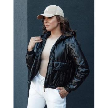 Átmeneti kabátok - Női fekete steppelt kabát TY4412 kép