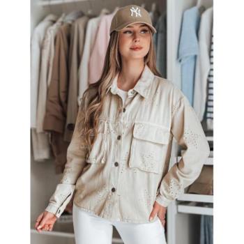 Átmeneti kabátok - Női ingkabát bézs színben TY4846 kép