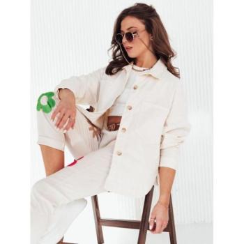 Átmeneti kabátok - Női ingkabát ekrü színben kép