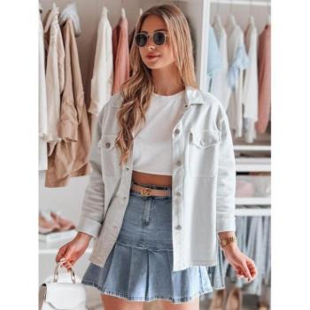 Átmeneti kabátok - Női ingkabát világos szürke színben TY4890 kép