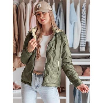 Átmeneti kabátok - Női kétoldalú zöld kabát TY4860 kép