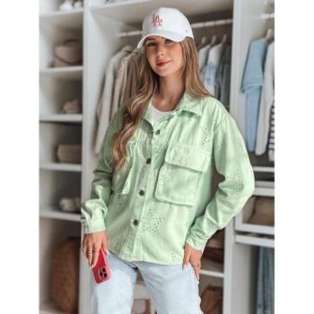 Átmeneti kabátok - Női menta színű csillagokkal díszített kabát TY4843 kép