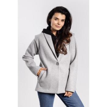 Átmeneti kabátok - Női polár kabát szürke színben kép