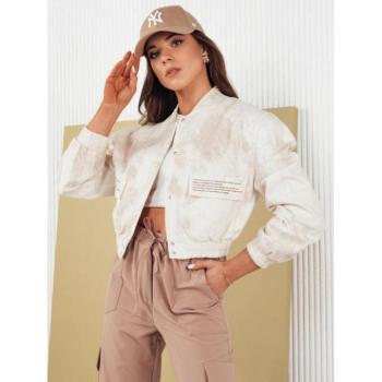 Átmeneti kabátok - Női rövid bézs bomberdzseki kép