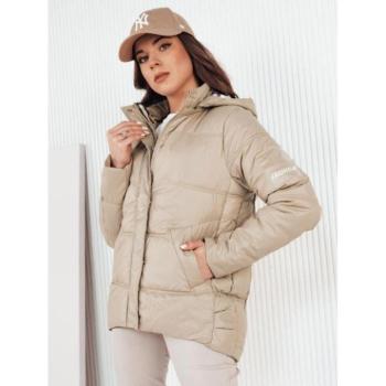 Átmeneti kabátok - Női steppelt bézs színű kabát kép