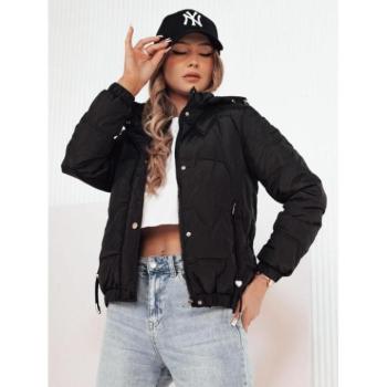 Átmeneti kabátok - Női steppelt fekete kabát kép