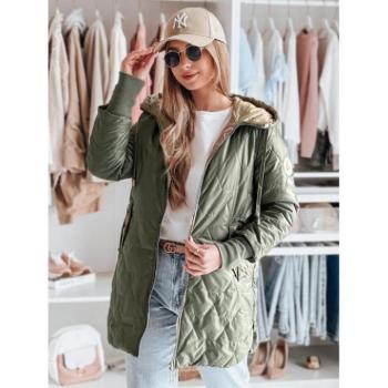 Átmeneti kabátok - Női steppelt zöld kabát TY4809 kép