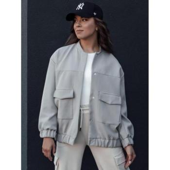 Átmeneti kabátok - Női szürke átmeneti kabát kép