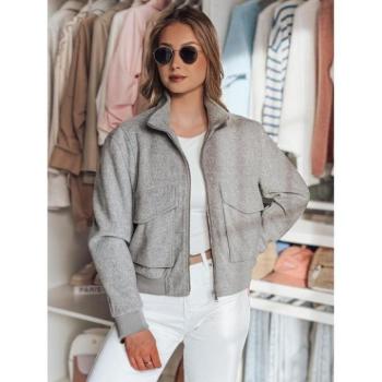 Átmeneti kabátok - Női szürke oversize bomberdzseki TY4792 kép