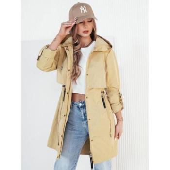 Átmeneti kabátok - Női tavaszi parka sárga színben kép