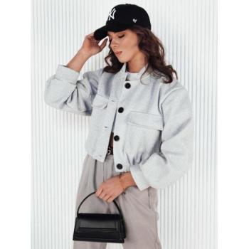 Átmeneti kabátok - Női világos szürke oversize bomberdzseki kép