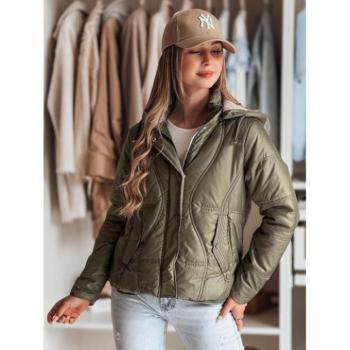 Átmeneti kabátok - Női zöld steppelt kabát TY4852 kép