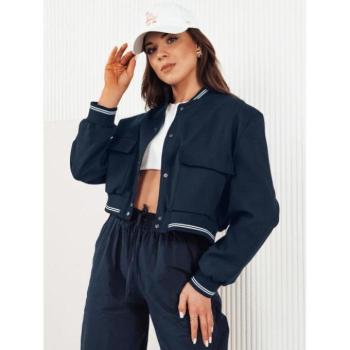 Átmeneti kabátok - Rövid sötétkék bomberdzseki tavaszra kép