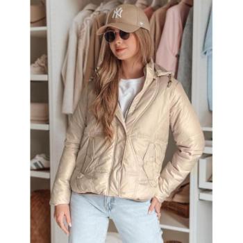 Átmeneti kabátok - Steppelt bézs színű női kabát TY4851 kép