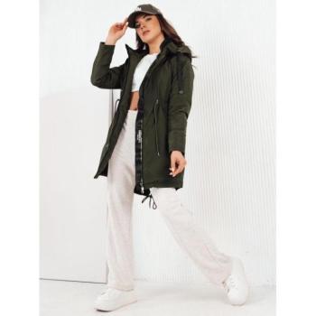 Átmeneti kabátok - Zöld női parka tavaszra kép