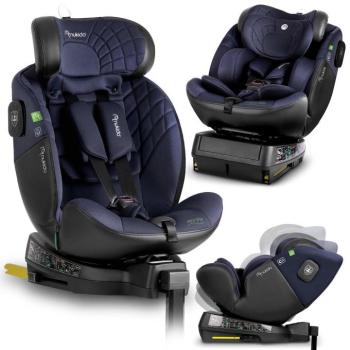 Autósülés nukido aero line fekete és tengerészkék 0-36 kg isofix kép