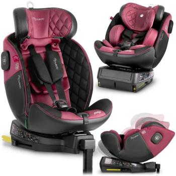 Autósülés nukido prestige line fekete-rózsaszín 0-36 kg isofix kép