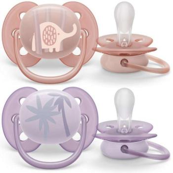 Avent SCF091/09 Játszócumi Ultrasoft Premium Állat 0-6hó lányos, 2 db kép