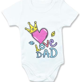 Baba body, kombidressz- Love Dad Méret: 74 (6-9hó) kép