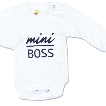 Baba body - Mini Boss, fehér Méret: 80 (9-12hó) kép