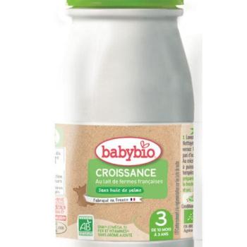 BABYBIO Croissance 3 folyékony bio csecsemőtápszer 0,25 l kép