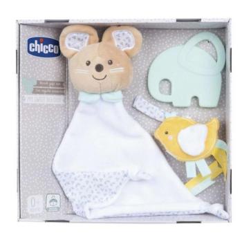Birth Gift Set - Újszülött ajándék szett szundikendő-rágóka-cumipánt kép