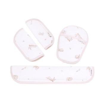 Biztonsági övvédő - Babakocsi övvédő huzat szett a Honey Bunny kollekcióból kép