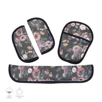 Biztonsági övvédő - Babakocsi övvédő huzat szett a Secret of Flowers kollekcióból kép