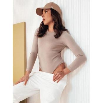 Bodyk - Női bézs színű hosszú ujjú Basic body kép
