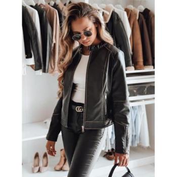 Bőrdzsekik - Fekete női bőrdzseki TY4964 kép