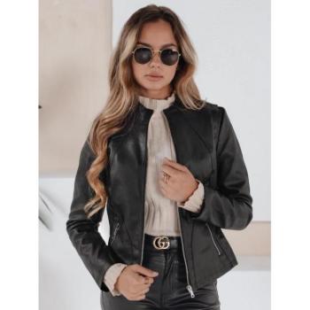 Bőrdzsekik - Fekete női bőrdzseki TY5201 kép