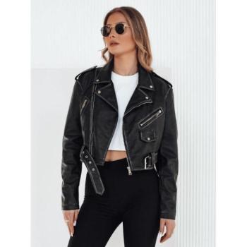 Bőrdzsekik - Női bőrkabát övvel kép