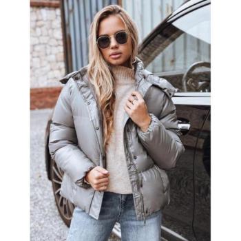 Bőrdzsekik - Női sötétszürke steppelt kabát TY5191 kép