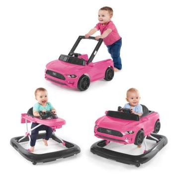 BRIGHT STARTS Bébikomp 3in1 Ford Mustang Pink 6hó+, 12 kg-ig kép