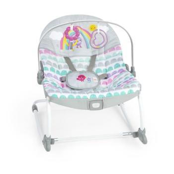 BRIGHT STARTS Rezgő hintaszék Rosy Rainbow™ 0hó+  18 kg-ig kép