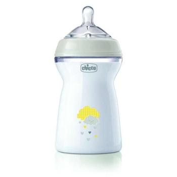 Chicco NaturalFeeling 330 ml mintás, műanyag cumisüveg uniszex kép