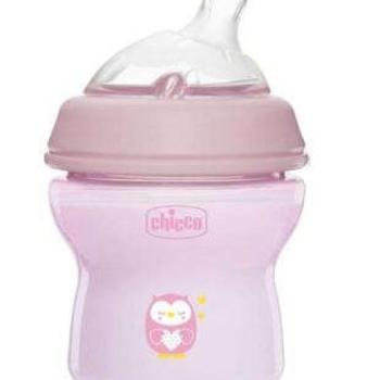 Chicco NaturalFeeling Cumisüveg - 150ml - Rózsaszín kép