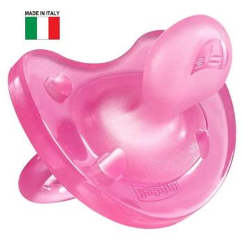 Chicco Physio Soft 6-12h Cumi - rózsaszín kép
