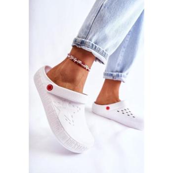 Divat kiegészítők és ruhák kiárusítása - Női fehér Crocs Big Star akciósan kép